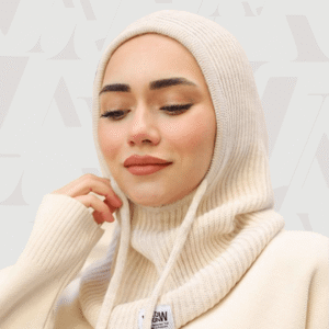 شال حجاب شتوي بيج